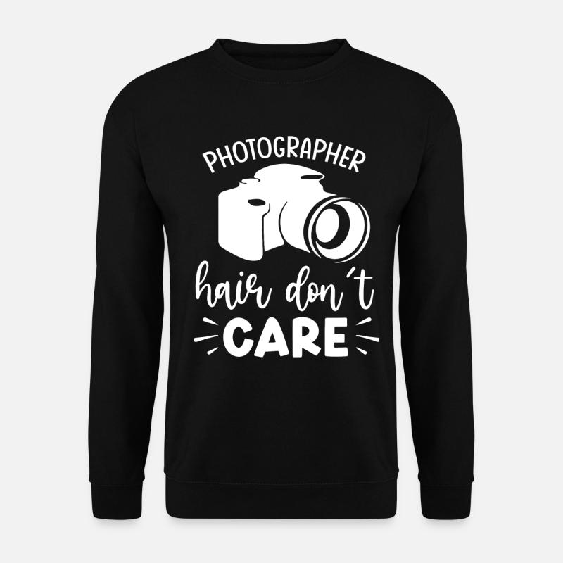 Photography Camera Lens - Unisex Pullover - Schwarz