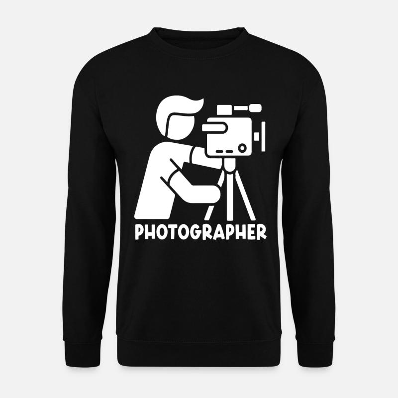 Photography Camera Lens - Unisex Pullover - Schwarz