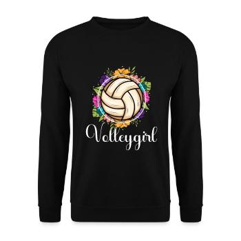 Volleygirl Beach Volleyball - Unisex Sweatshirt - black - Front - Alina (178cm) & Michal (187cm)