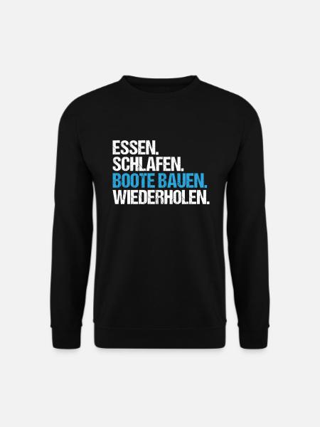 Bootsbauer Bootsbau Schiffbauer Schiffbau Boote - Unisex Pullover - Schwarz