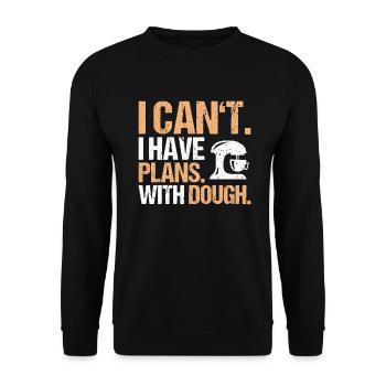 Baker Baking Baker Bakery Baking - Unisex Sweatshirt - black - Front - Alina (178cm) & Michal (187cm)