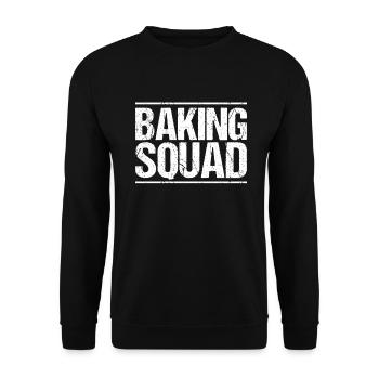 Baker Baking Baker Bakery Baking - Unisex Sweatshirt - black - Front - Alina (178cm) & Michal (187cm)