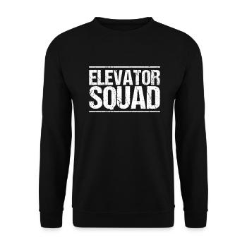 Elevator Fitter Elevator Mechanic Elevator Mechanic - Unisex Sweatshirt - black - Front - Alina (178cm) & Michal (187cm)