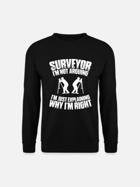 Vermessungstechniker Vermesser Land Surveyor - Unisex Sweatshirt - black