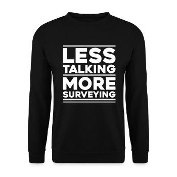 Vermessungstechniker Vermesser Land Surveyor - Unisex Sweatshirt - black - Front - Alina (178cm) & Michal (187cm)