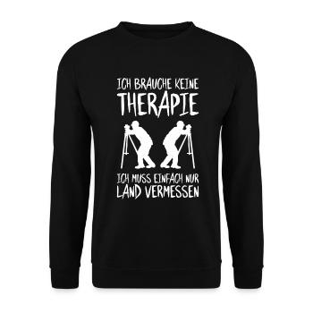 Vermessungstechniker Vermesser Land Surveyor - Unisex Pullover - Schwarz - Vorne - Alina (178cm) & Michal (187cm)