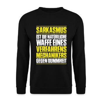 Verfahrensmechaniker Verfahrensmechanikerin - Unisex Pullover - Schwarz - Vorne - Alina (178cm) & Michal (187cm)