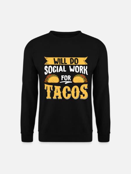 School Social Work Month Will Do - Unisex Pullover - Schwarz