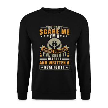 School Social Work Month Hands You - Unisex Sweatshirt - black - Front - Alina (178cm) & Michal (187cm)