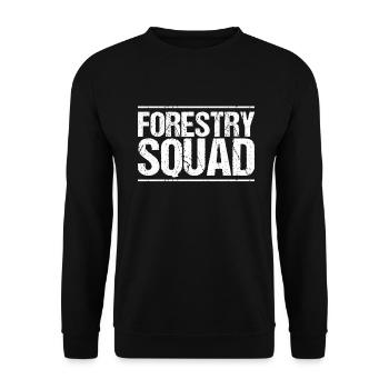 Forestier Forestier Forestier Forestier Ouvrier forestier Forêt - Sweat-shirt Unisexe - noir - Devant - Alina (178cm) & Michal (187cm)