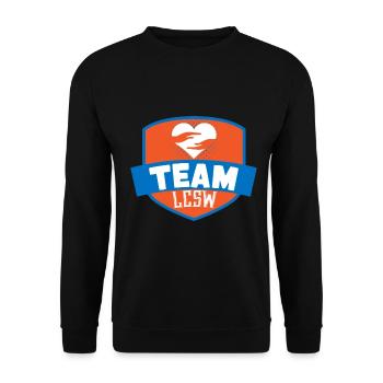 School Social Work Month Team - Unisex Pullover - Schwarz - Vorne - Alina (178cm) & Michal (187cm)