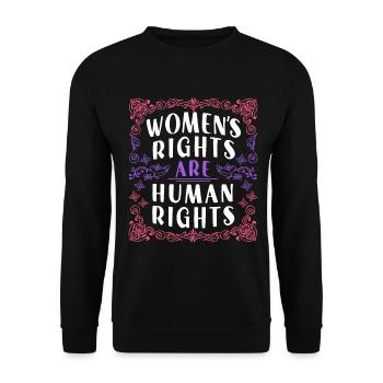 Female Women's Rights Female - Unisex Pullover - Schwarz - Vorne - Alina (178cm) & Michal (187cm)