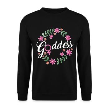 Feminist Women's Rights Female - Unisex Pullover - Schwarz - Vorne - Alina (178cm) & Michal (187cm)