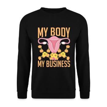 Female Women's Rights Female - Unisex Pullover - Schwarz - Vorne - Alina (178cm) & Michal (187cm)