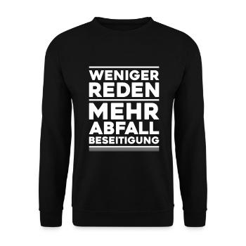 Fachkraft für Kreislauf- und Abfallwirtschaft - Unisex Pullover - Schwarz - Vorne - Alina (178cm) & Michal (187cm)