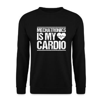 Mechatroniker Mechatronik Mechatronics Engineer - Unisex Sweatshirt - black - Front - Alina (178cm) & Michal (187cm)