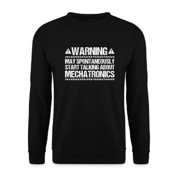 Mechatroniker Mechatronik Mechatronics Engineer - Unisex Sweatshirt - black - Front - Alina (178cm) & Michal (187cm)