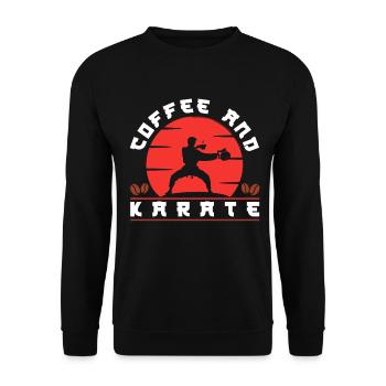 Karate Black Belt Gi Uniform - Unisex Pullover - Schwarz - Vorne - Alina (178cm) & Michal (187cm)