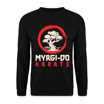 Karate Black Belt Gi Uniform - Unisex Pullover - Schwarz - Vorne - Alina (178cm) & Michal (187cm)