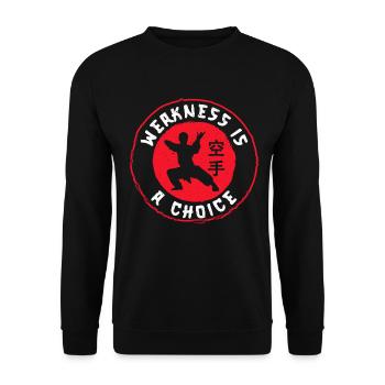 Karate Black Belt Gi Uniform - Unisex Pullover - Schwarz - Vorne - Alina (178cm) & Michal (187cm)