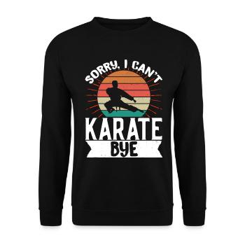 Karate Black Belt Gi Uniform - Unisex Pullover - Schwarz - Vorne - Alina (178cm) & Michal (187cm)