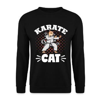 Karate Black Belt Gi Uniform - Unisex Pullover - Schwarz - Vorne - Alina (178cm) & Michal (187cm)