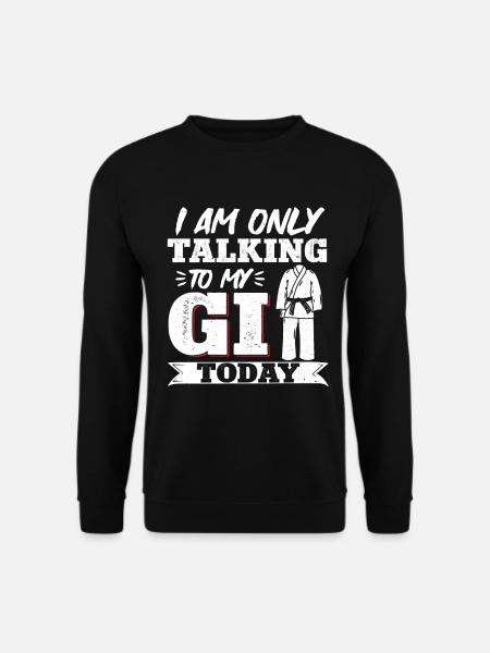 Karate Black Belt Gi Uniform I Am - Unisex Pullover - Schwarz