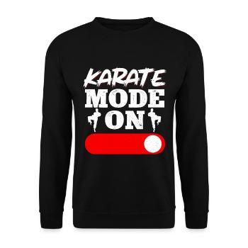 Karate Black Belt Gi Uniform - Unisex Pullover - Schwarz - Vorne - Alina (178cm) & Michal (187cm)