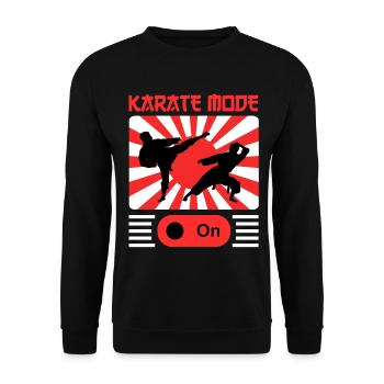 Karate Black Belt Gi Uniform - Unisex Pullover - Schwarz - Vorne - Alina (178cm) & Michal (187cm)
