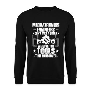 Mechatroniker Mechatronik Ingénieur mécatronique - Sweat-shirt Unisexe - noir - Devant - Alina (178cm) & Michal (187cm)