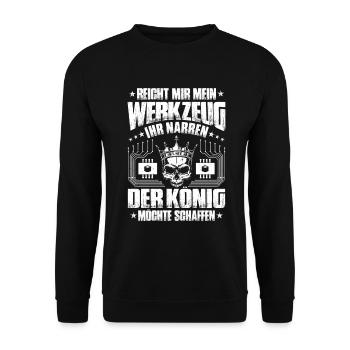 Mechatroniker Mechatronik Mechatronics Engineer - Unisex Pullover - Schwarz - Vorne - Alina (178cm) & Michal (187cm)