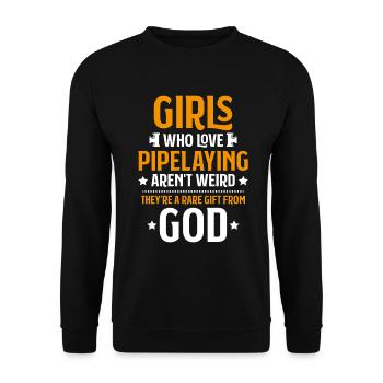 Pipeline Constructor Pipeline Construction Pipelayer - Unisex Sweatshirt - black - Front - Alina (178cm) & Michal (187cm)
