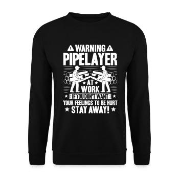 Pipeline Constructor Pipeline Construction Pipelayer - Unisex Sweatshirt - black - Front - Alina (178cm) & Michal (187cm)