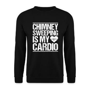 Schornsteinfeger Kaminkehrer Ramoneur - Sweat-shirt Unisexe - noir - Devant - Alina (178cm) & Michal (187cm)
