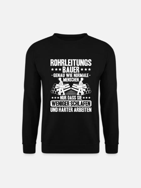 Rohrleitungsbauer Rohrleitungsbau Pipelayer - Unisex Pullover - Schwarz