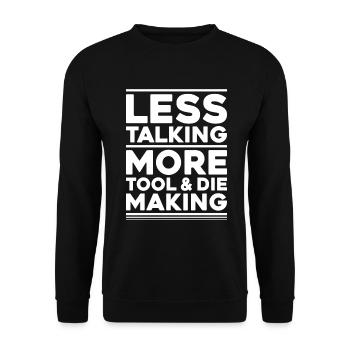 Werkzeugmechaniker Werkzeugmacher Tool & Die Maker - Unisex Pullover - Schwarz - Vorne - Alina (178cm) & Michal (187cm)