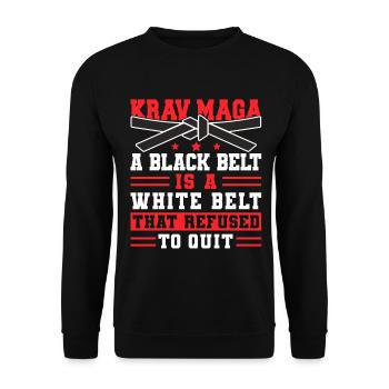 Krav Maga Apparel Israélien Self - Sweat-shirt Unisexe - noir - Devant - Alina (178cm) & Michal (187cm)