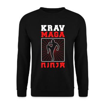 Krav Maga Apparel Israélien Self - Sweat-shirt Unisexe - noir - Devant - Alina (178cm) & Michal (187cm)