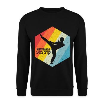 Krav Maga Apparel Israélien Self - Sweat-shirt Unisexe - noir - Devant - Alina (178cm) & Michal (187cm)