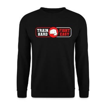 Krav Maga Apparel Israeli Self - Unisex Sweatshirt - black - Front - Alina (178cm) & Michal (187cm)