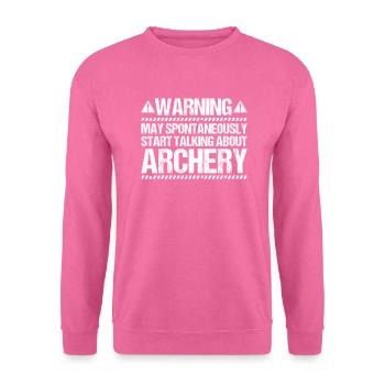 Bogenschütze Bogenschießen Bogen Archer Tir à l’arc - Sweat-shirt Unisexe - rose - Devant