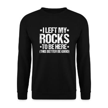 Geologie Geologe Geologist Geology Geologin - Unisex Sweatshirt - black - Front - Alina (178cm) & Michal (187cm)