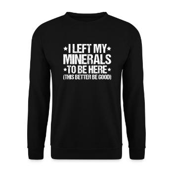 Geologie Geologe Geologist Geology Geologin - Unisex Sweatshirt - black - Front - Alina (178cm) & Michal (187cm)