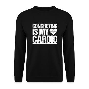 Concrete Worker Reinforced Concrete Worker Concrete Worker - Unisex Sweatshirt - black - Front - Alina (178cm) & Michal (187cm)