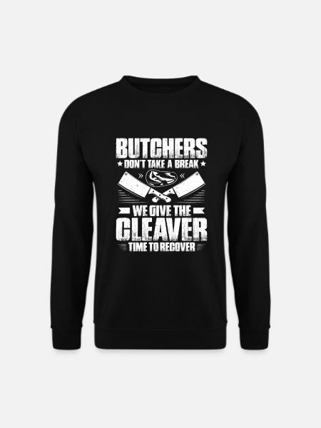 Fleischer Metzger Fleischerei Metzgerei Butcher - Unisex Pullover - Schwarz