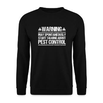 Schädlingsbekämpfer Kammerjäger Exterminator - Unisex Pullover - Schwarz - Vorne - Alina (178cm) & Michal (187cm)