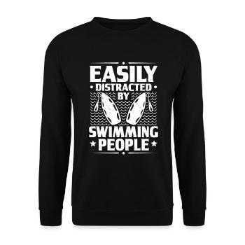 Sauveteur sauvetage aquatique sauveteur - Sweat-shirt Unisexe - noir - Devant - Alina (178cm) & Michal (187cm)