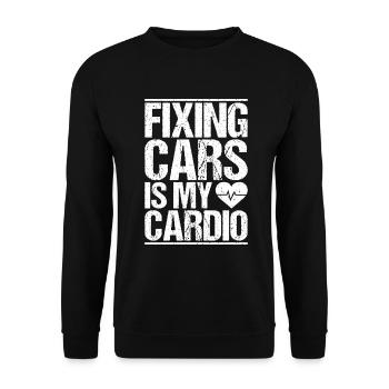 Ingénieur en mécatronique automobile Mécanicien automobile Mécanicien automobile - Sweat-shirt Unisexe - noir - Devant - Alina (178cm) & Michal (187cm)