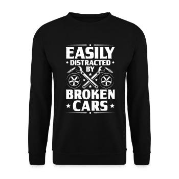 Ingénieur en mécatronique automobile Mécanicien automobile Mécanicien automobile - Sweat-shirt Unisexe - noir - Devant - Alina (178cm) & Michal (187cm)