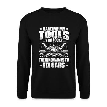 Ingénieur en mécatronique automobile Mécanicien automobile Mécanicien automobile - Sweat-shirt Unisexe - noir - Devant - Alina (178cm) & Michal (187cm)